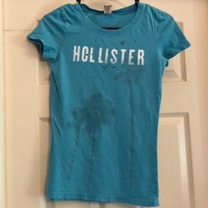 Hollister Blue/Teal Tropical Top